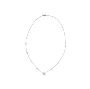 Petite Pearl & Flower Necklace