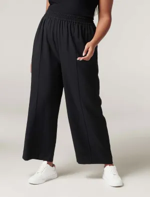 Petra Curve Wide Leg Pintuck Pant