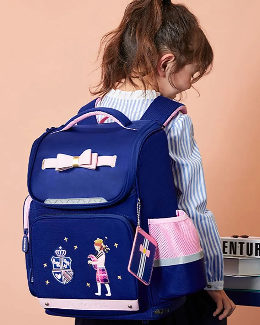 Pink Bow Ergonomic School Kid's Backpack