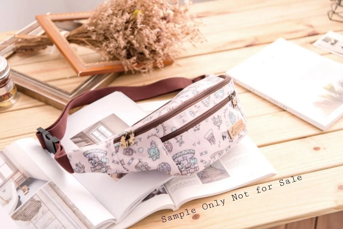Pink Snow Corgi Fanny Pack