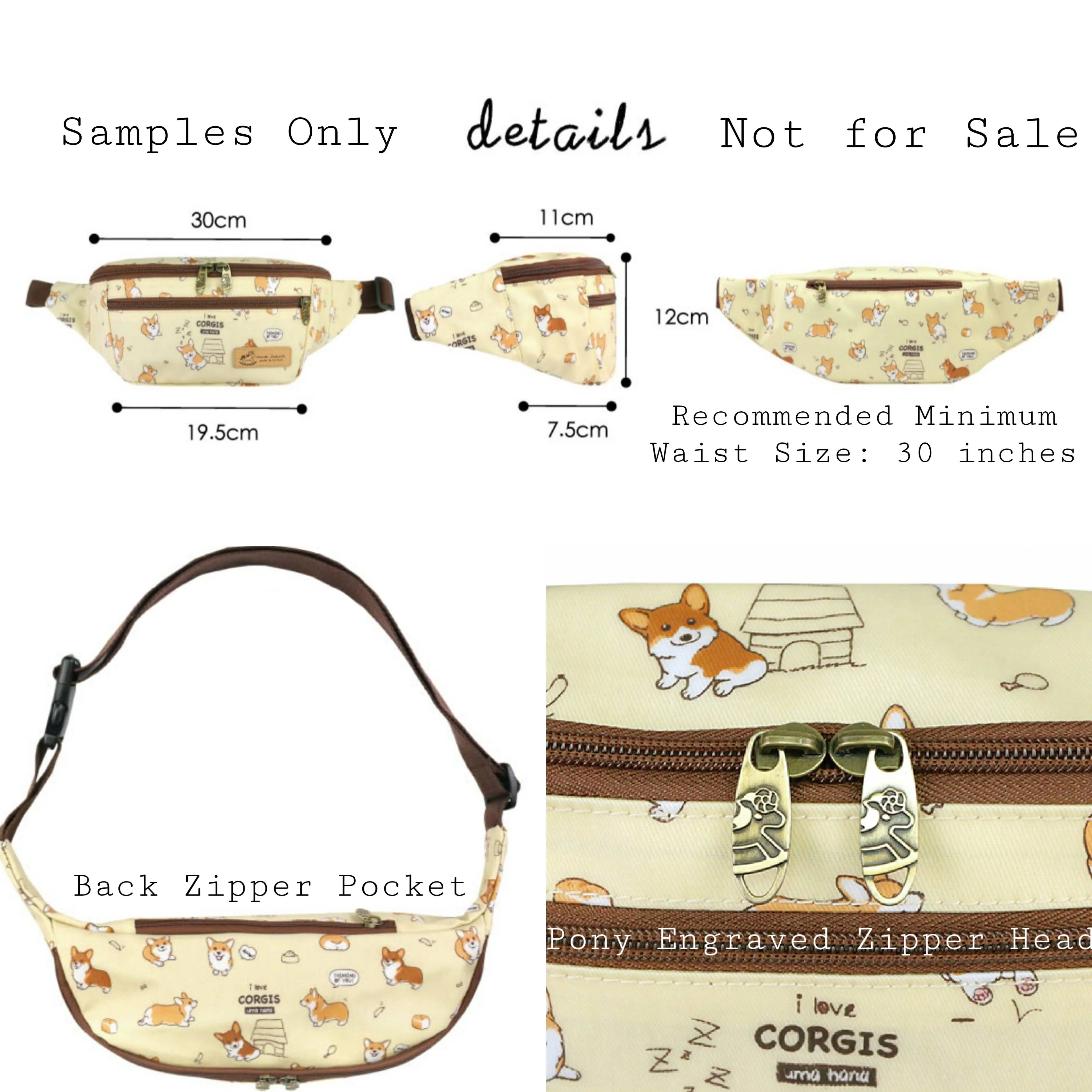 Pink Snow Corgi Fanny Pack