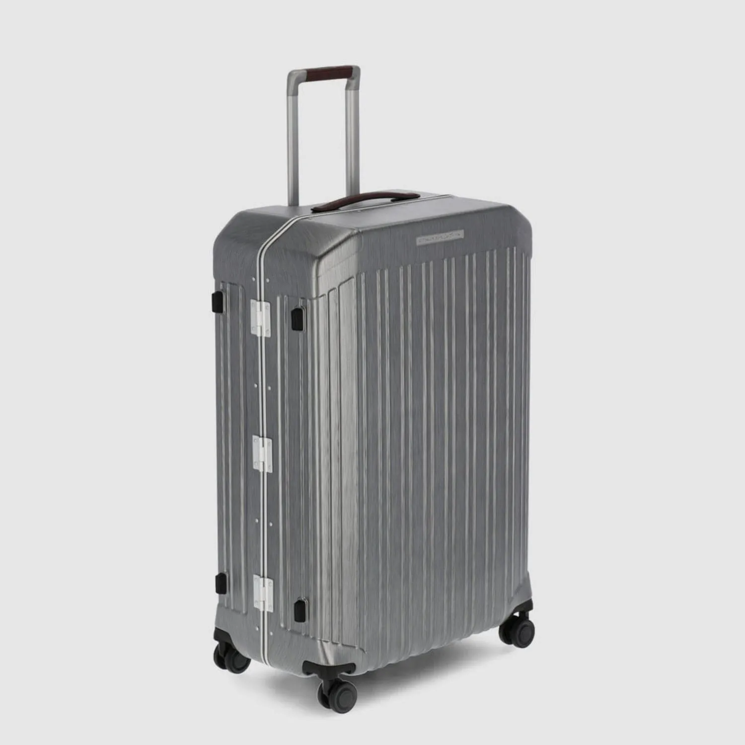 Piquadro Pqlm-Frame 75Cm Hardcase Large Check-In Luggage Trolley Black / Light Brown - Bv4428Pqlm/Ncu