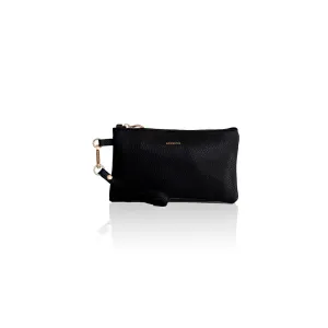 Polly Leather  Pouch - Black