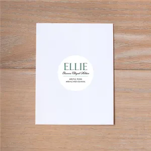 Preppy Name Personal Stickers