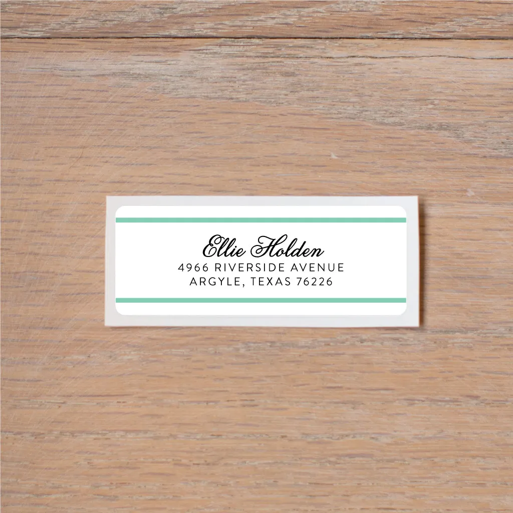 Preppy Name Return (Home) Address Labels