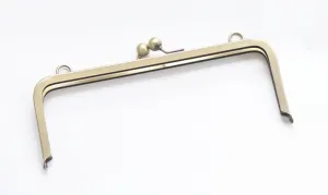 Purse Frame Brushed Brass Bag Hanger 22cm x 8cm