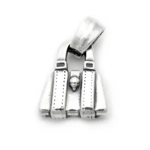 Purse with Skull Clasp Charm