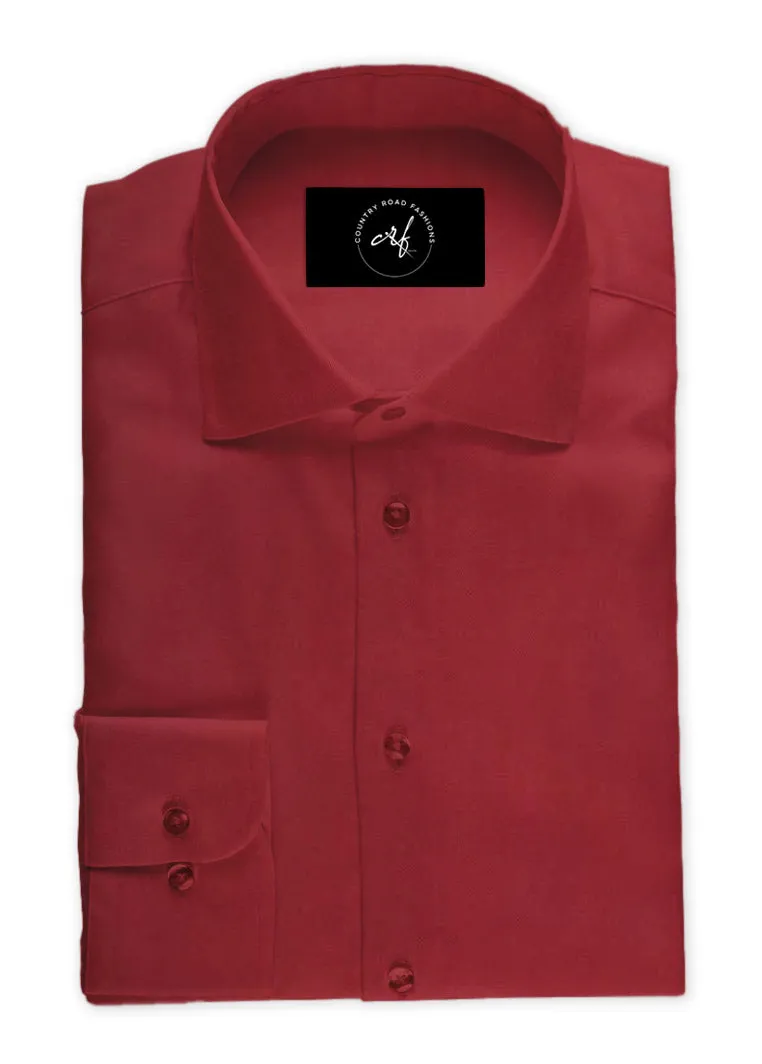 Red Poplin Shirt