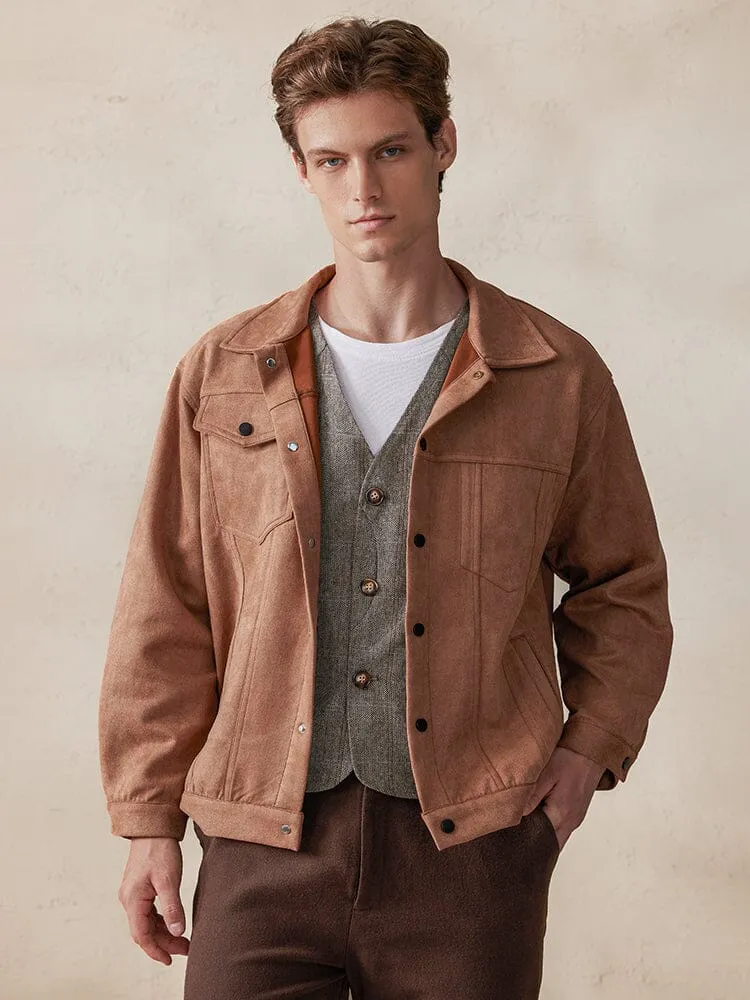 Retro Lightweight Suede Jacket