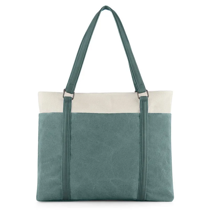 Retro Solid Color Canvas Handbag