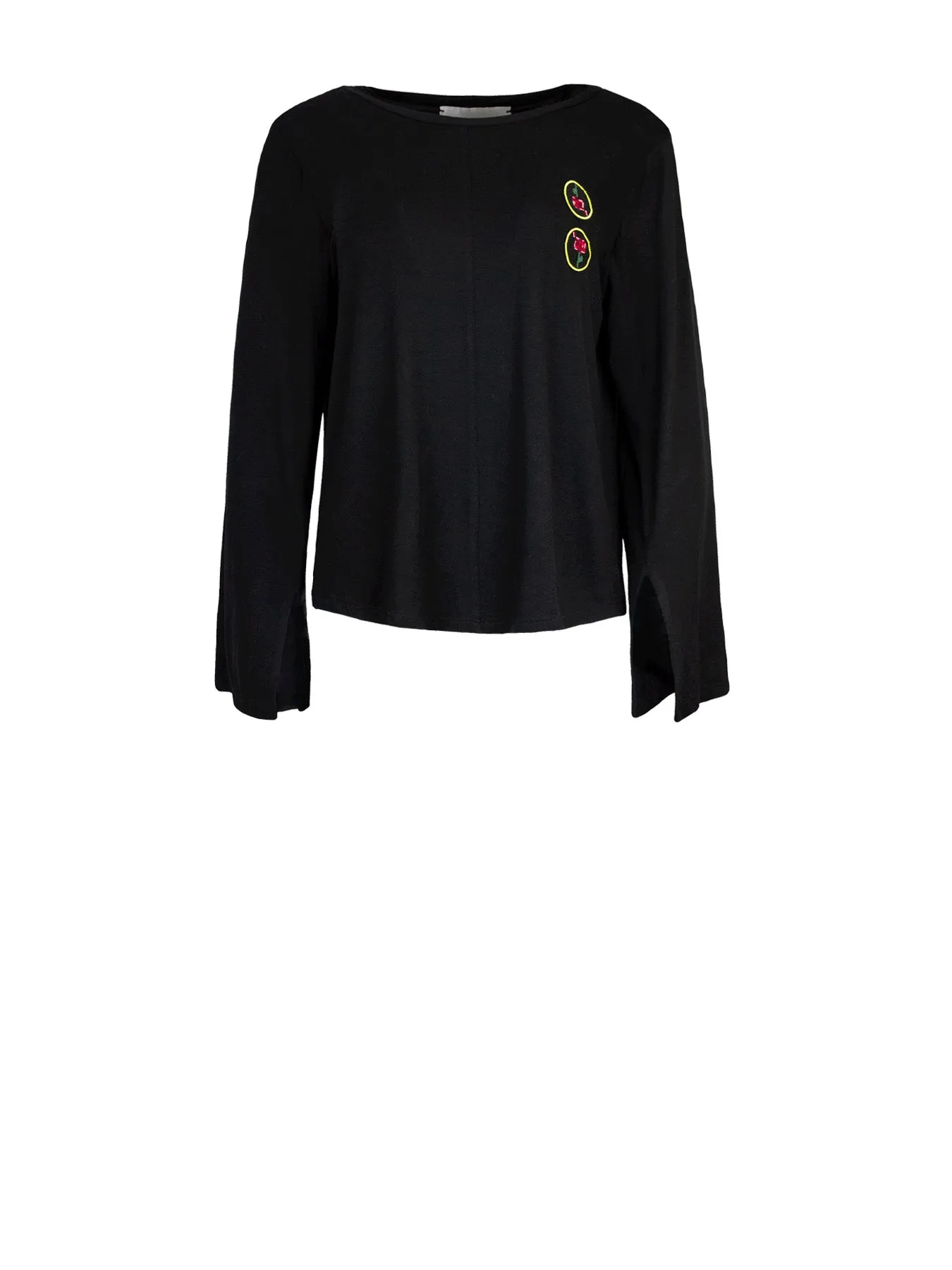 Rose Lightweight Top, Black