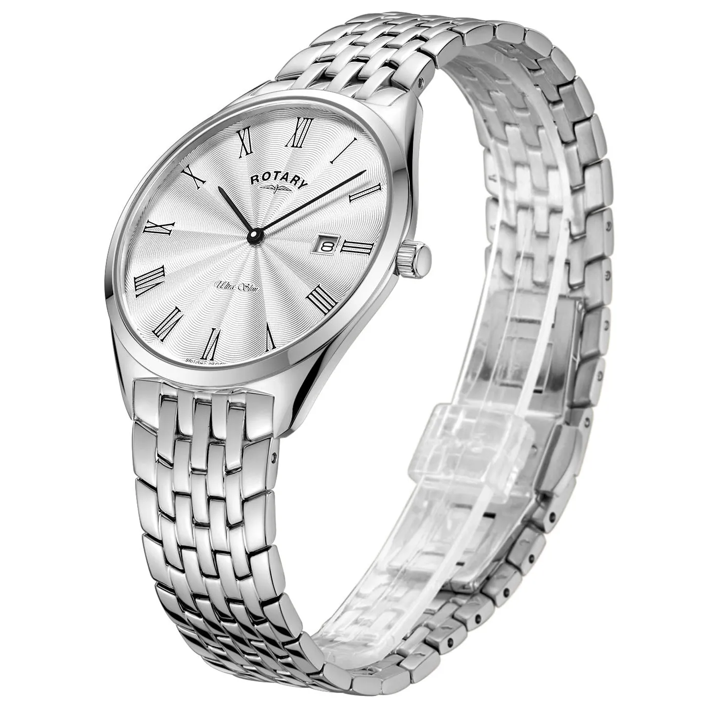 Rotary Ultra Slim Men's Silver Watch GB08010/01