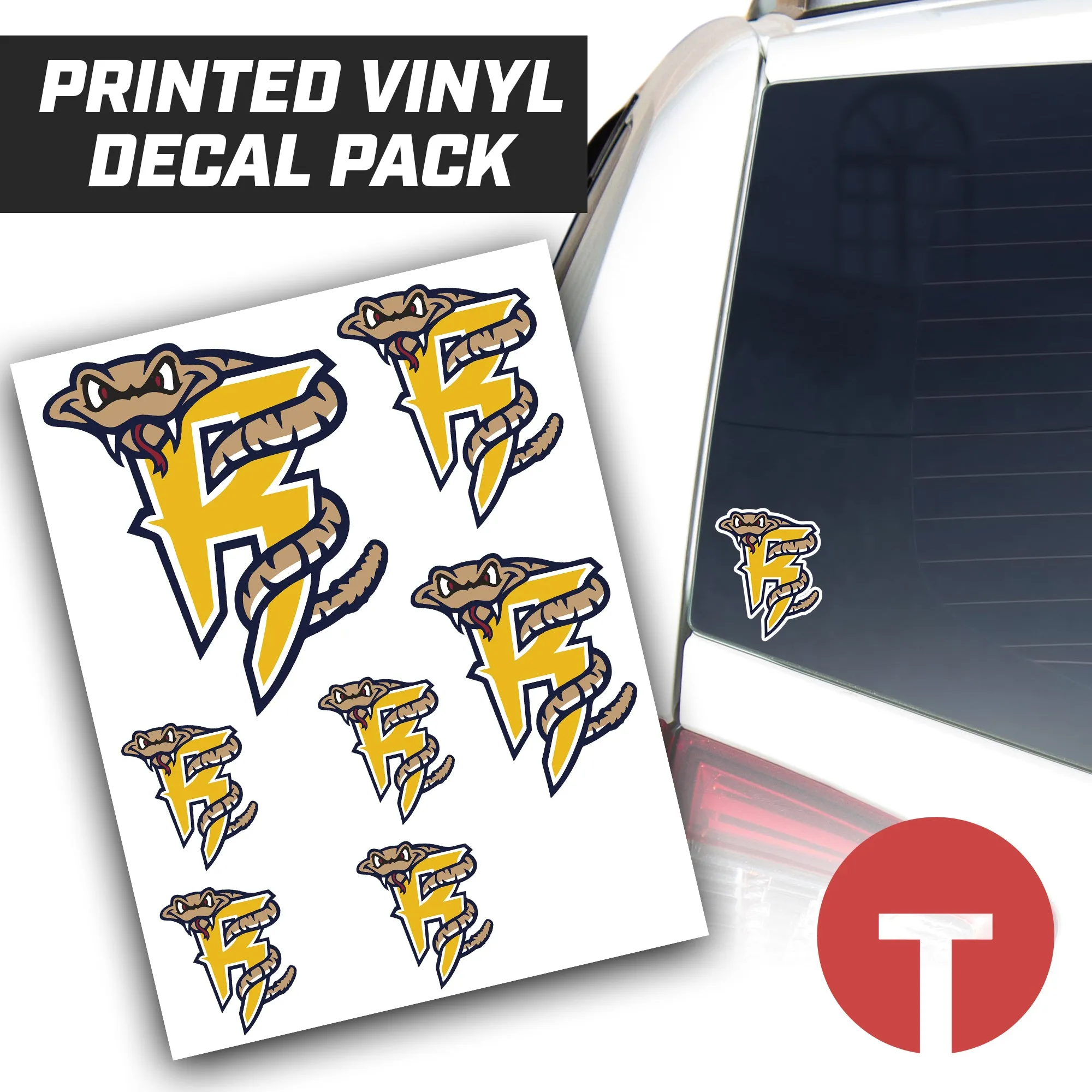 Rounding Third Rattlers - Logo Vinyl Decal Pack