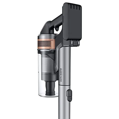 SAMSUNG Jet 75 Pet Cordless Stick Vacuum Cleaner, Lightweight w/ Turbo Brush, Mini Motorized Tool, Removable Battery, Powerful Cleaning for Hardwood Floors, Carpets, Area Rugs, VS20T7512N7/AA, Silver