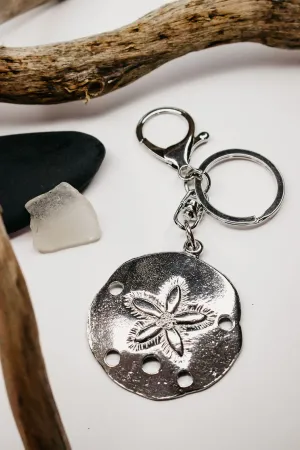 Sand Dollar Keychain Bag Charm - Beach Inspired Gift