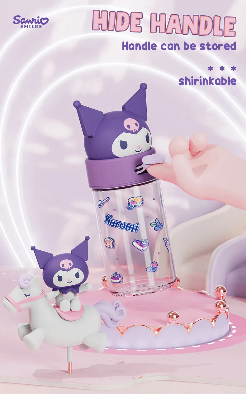 Sanrio Portable Glass Water Bottle 360ml