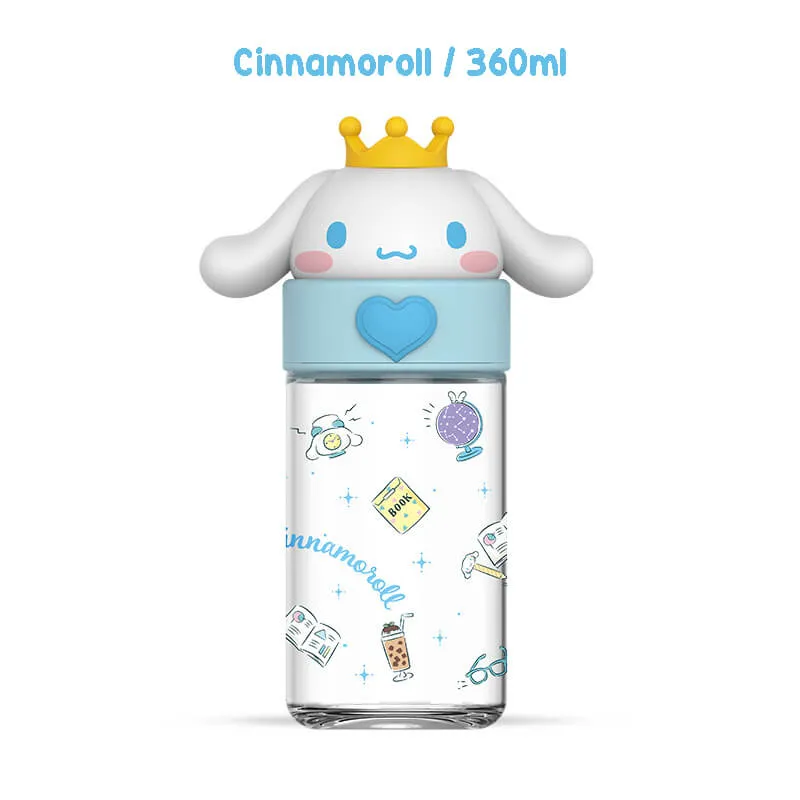 Sanrio Portable Glass Water Bottle 360ml
