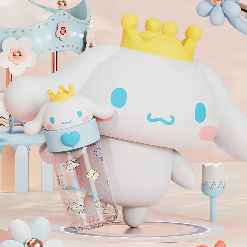 Sanrio Portable Glass Water Bottle 360ml