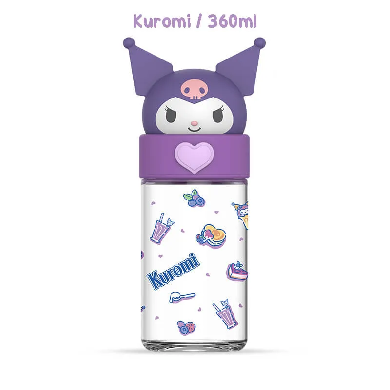 Sanrio Portable Glass Water Bottle 360ml