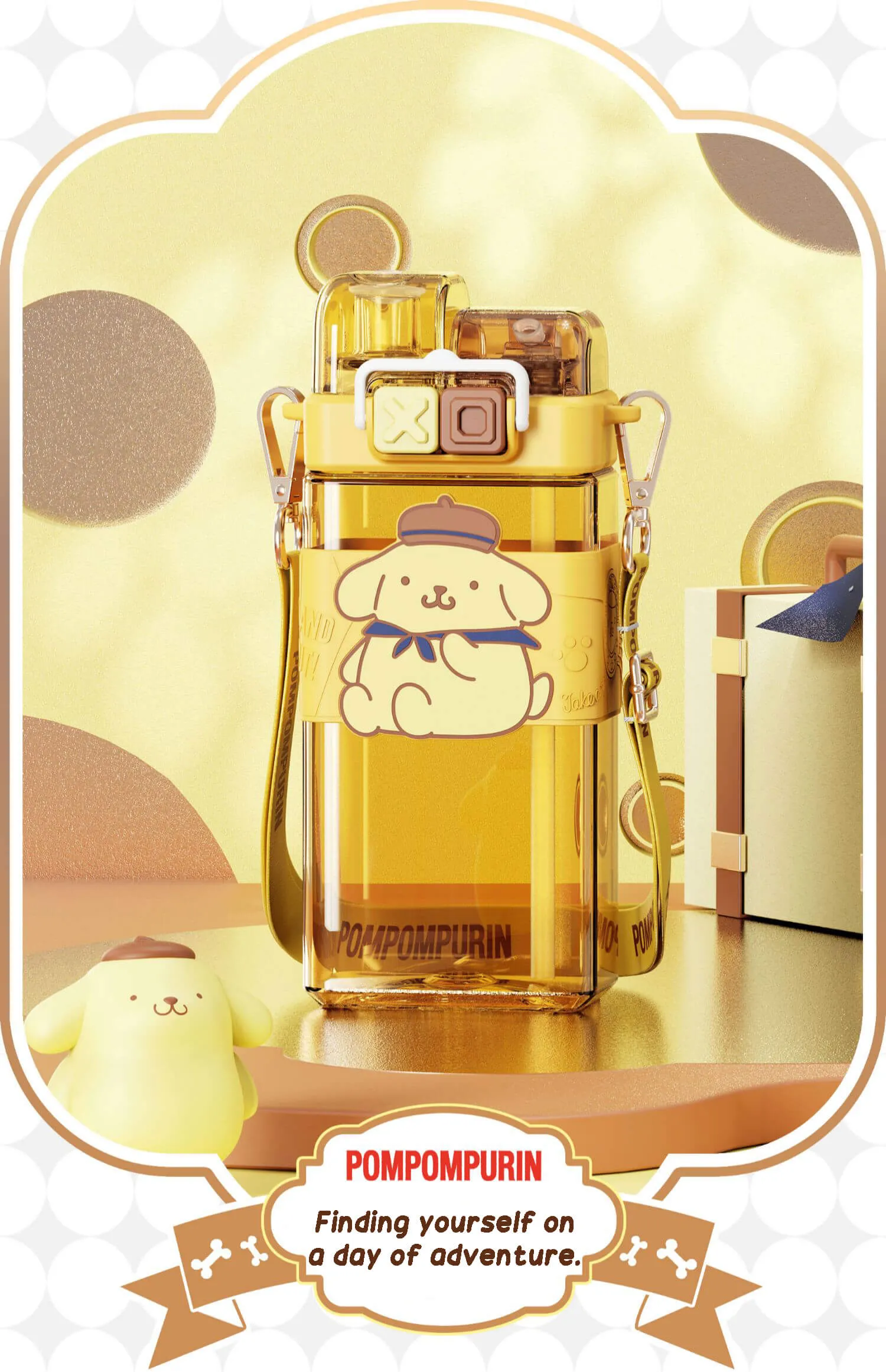 Sanrio Punk Series Tritan Sipper Water Bottle 520ml