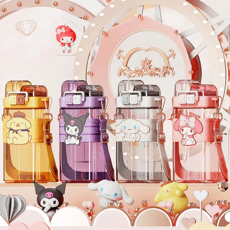 Sanrio Punk Series Tritan Sipper Water Bottle 520ml