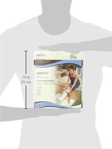 Seal Tight Original Cast and Bandage Protector, Best Watertight Protection, Adult Short Leg