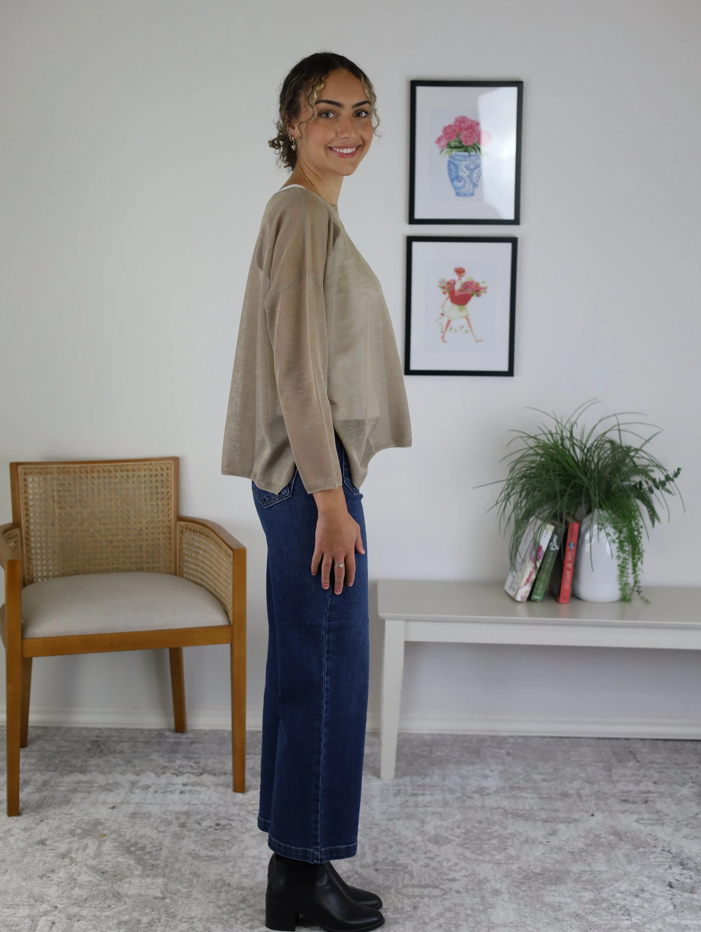 Sherri Lightweight Sheer Top