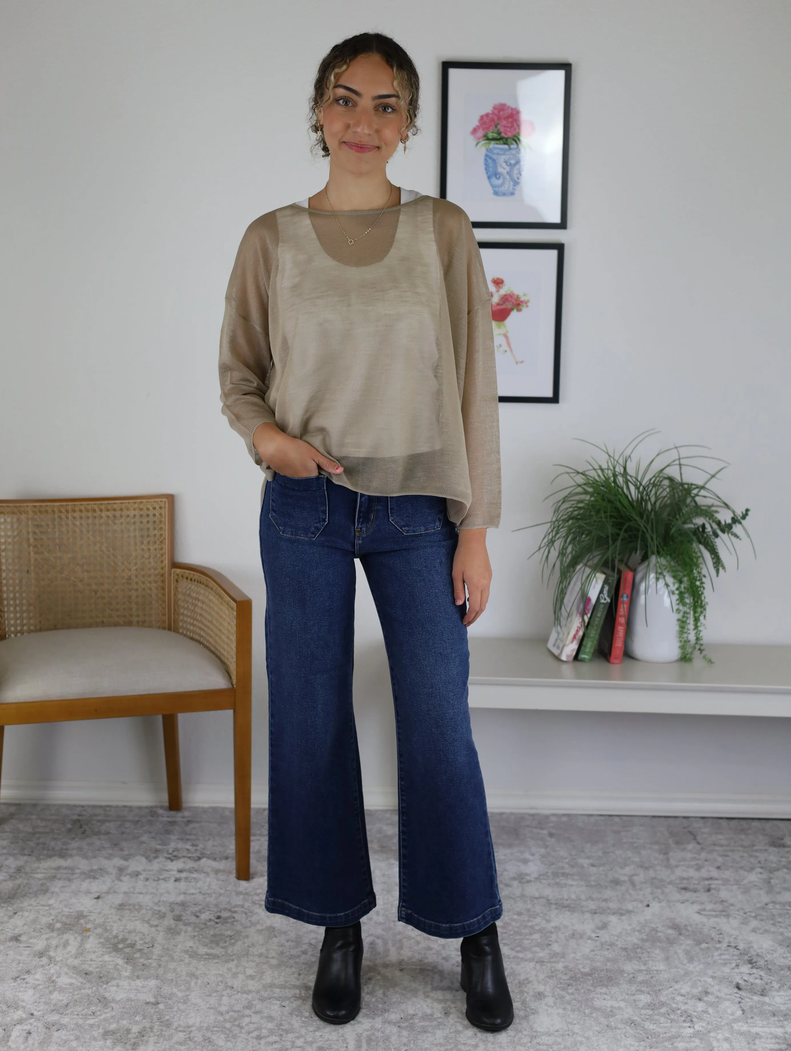Sherri Lightweight Sheer Top