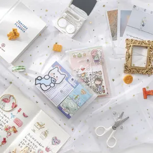 Simple Transparent Winding Waterproof Bill PP Storage Bag NP-020033