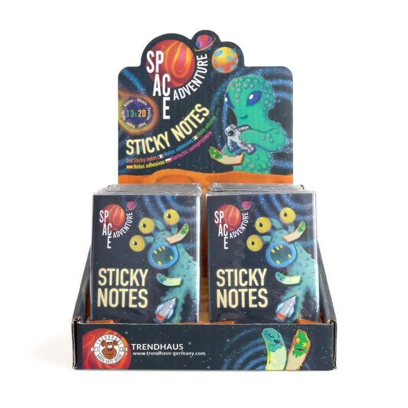SPACE ADVENTURE Sticky Notes Mini-Organizer 260 Blatt