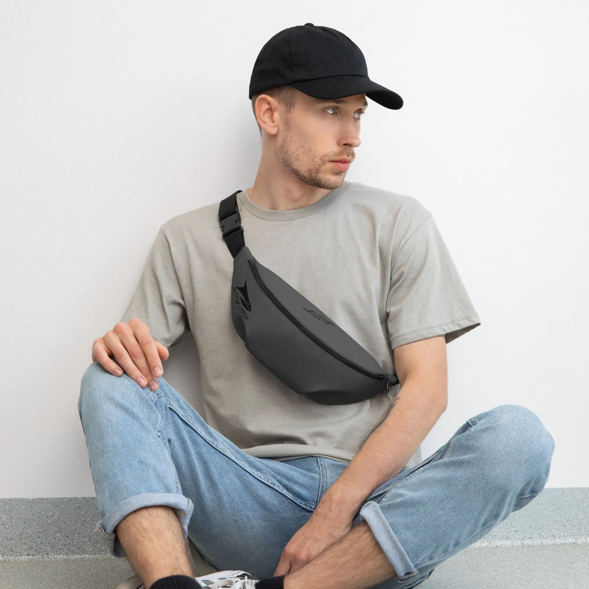 SPRY SZN Black Shark Charcoal Fanny Pack