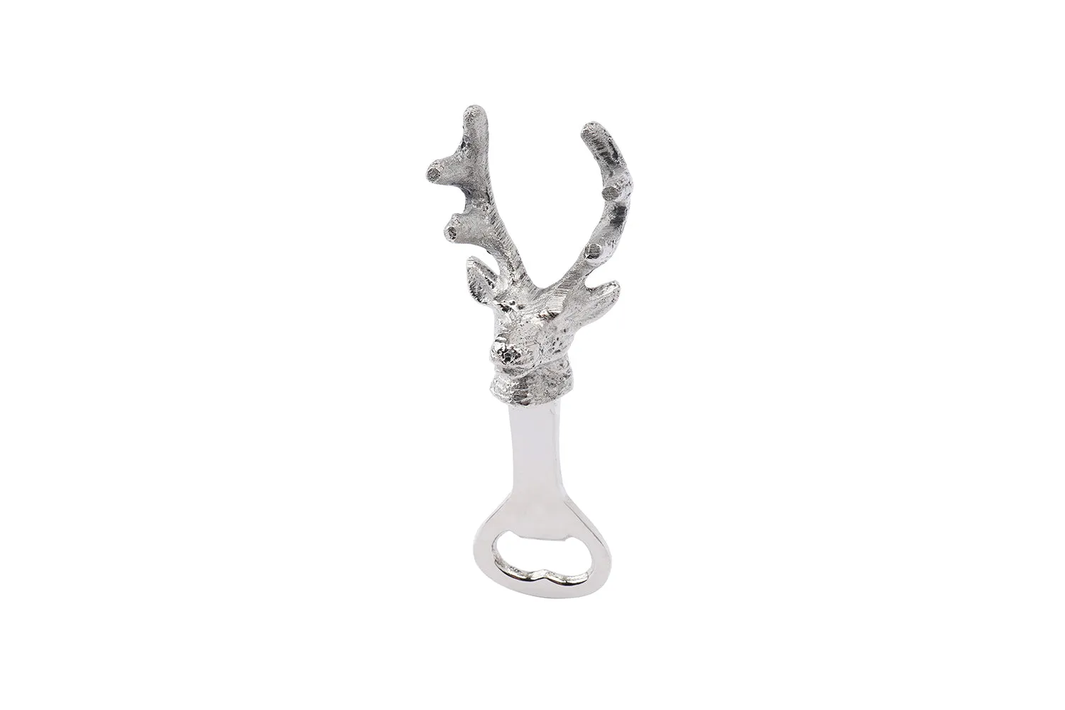 Stag Head Bottle Opener In Organza Bag