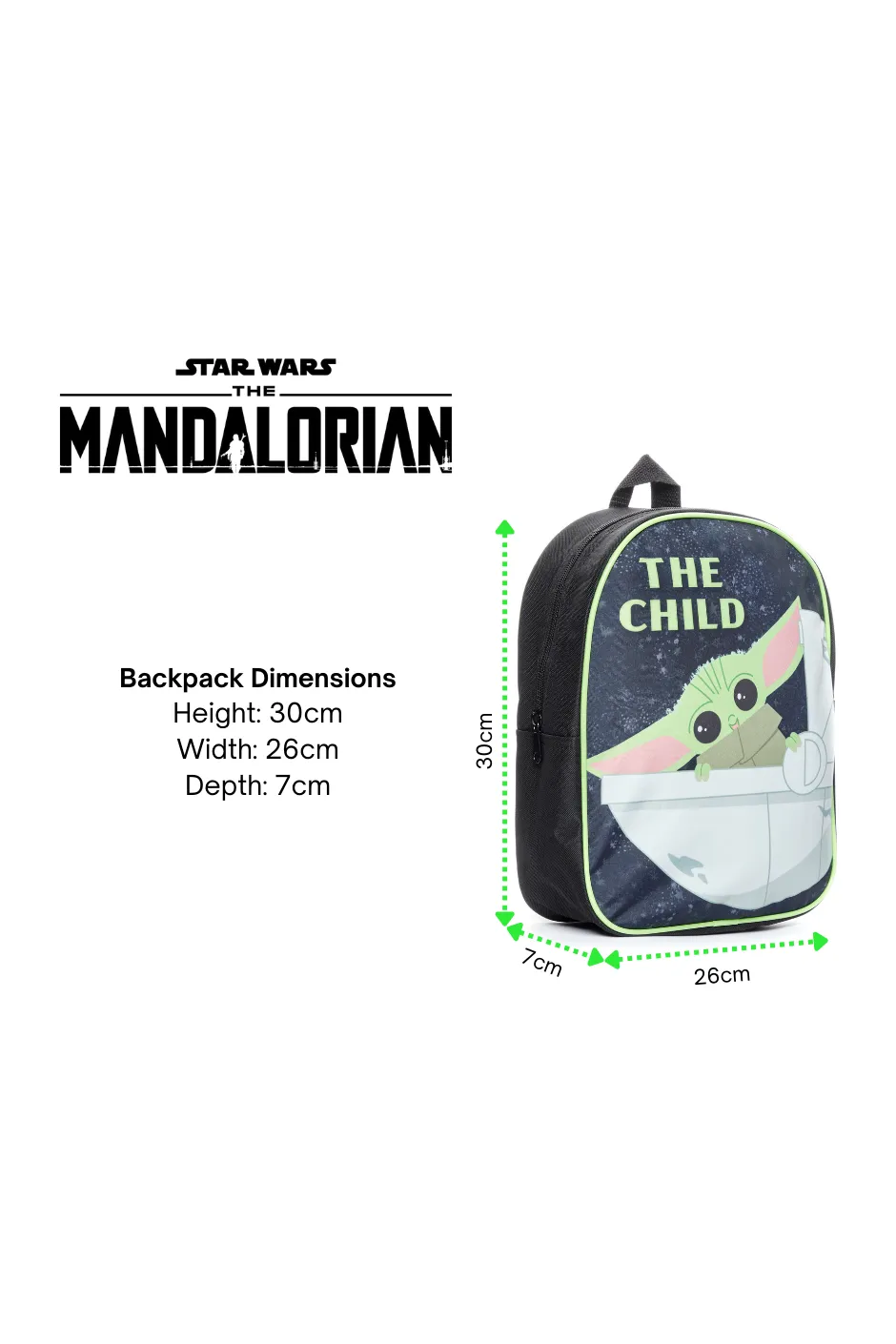 Star Wars Yoda Mandalorian The Child  Backpack School Rucksack