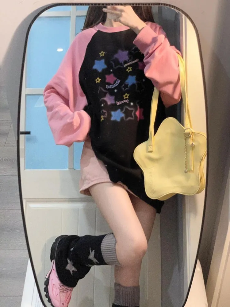 Starry Pastel Goth Sweater
