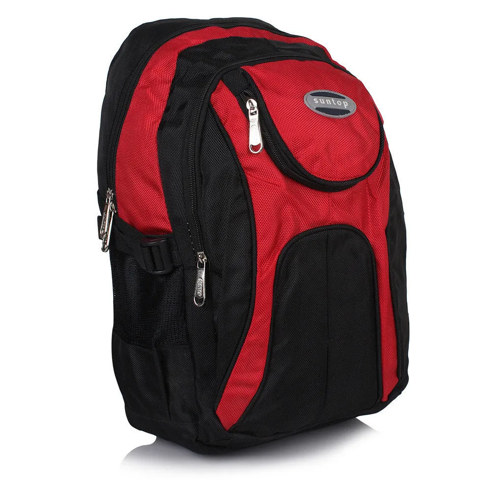 Suntop A33 19 L Backpack(Black and Red)