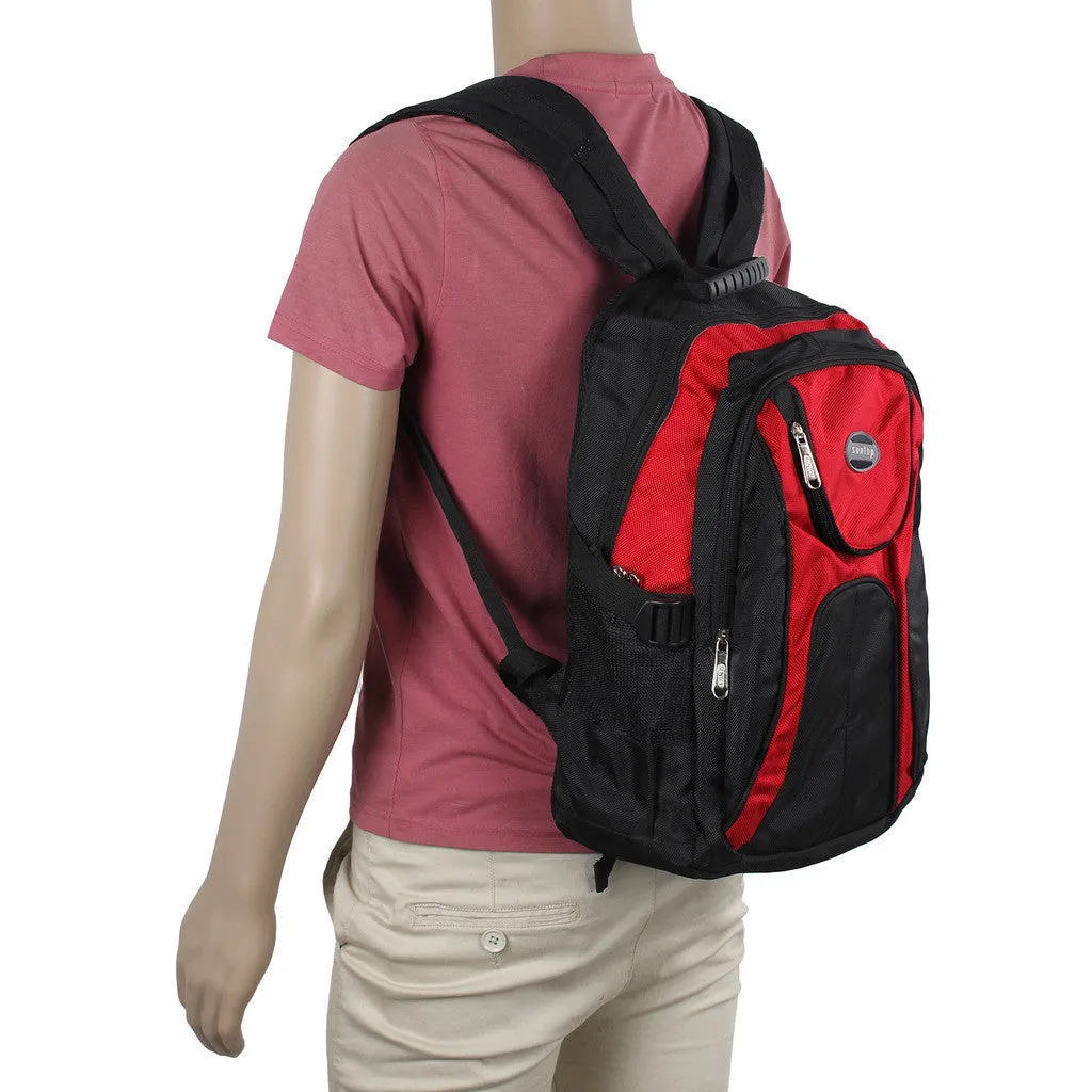 Suntop A33 19 L Backpack(Black and Red)