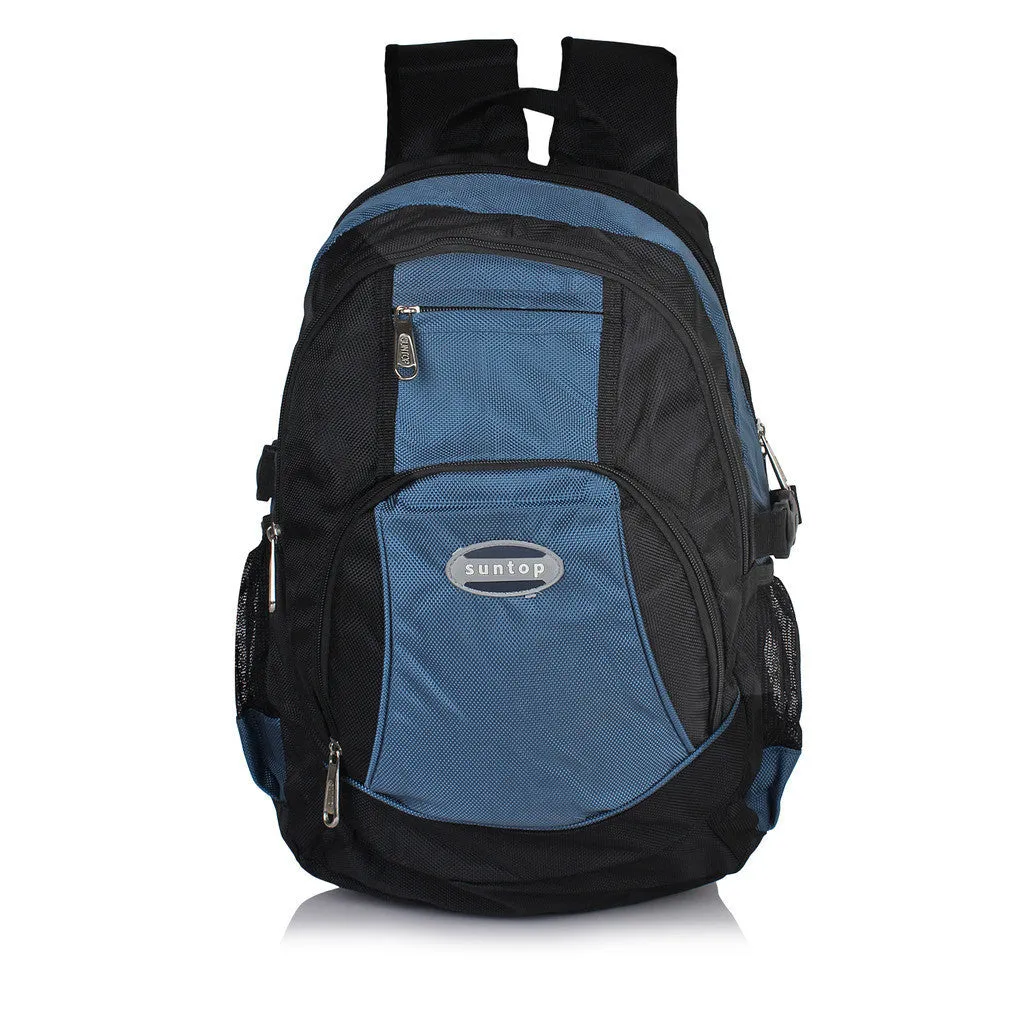 Suntop A36 17 L Backpack(Sky Blue and Black)