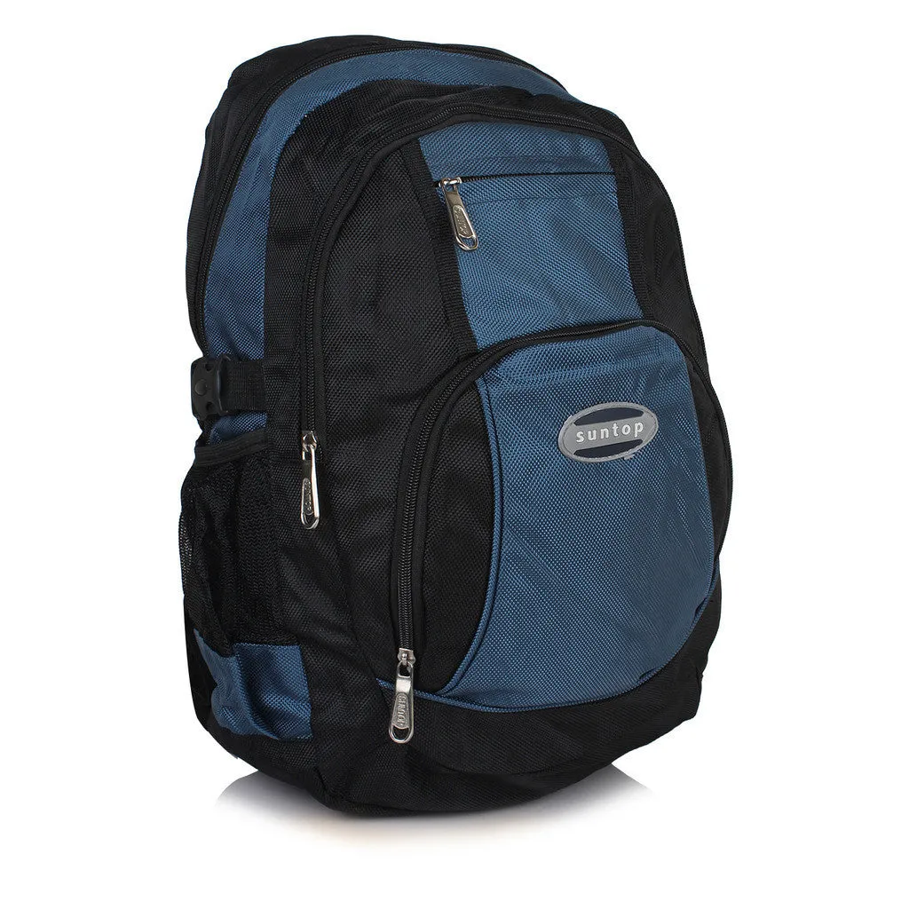 Suntop A36 17 L Backpack(Sky Blue and Black)
