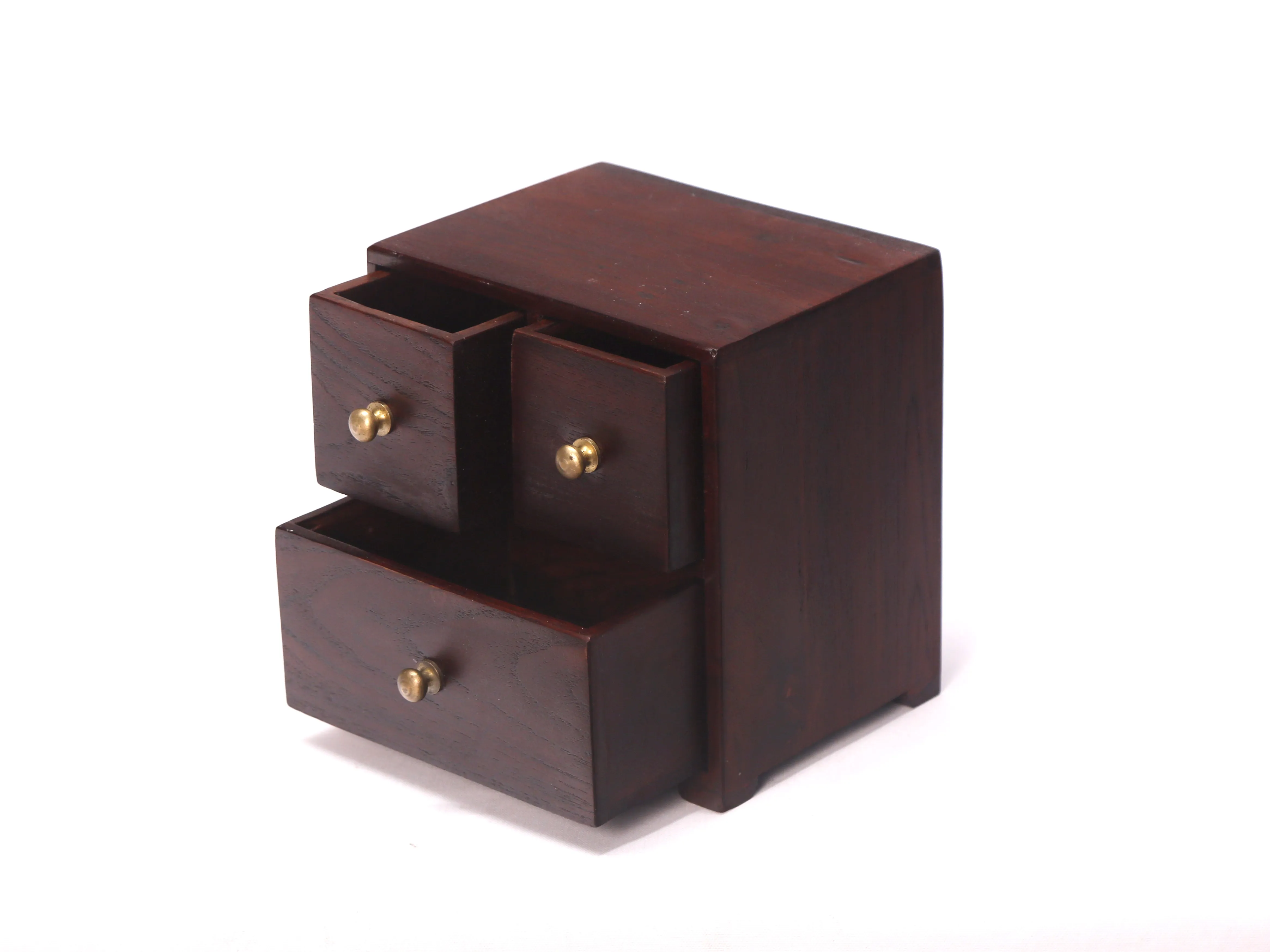 Three Compartment Quirky Desk Organizer (Mohagany)