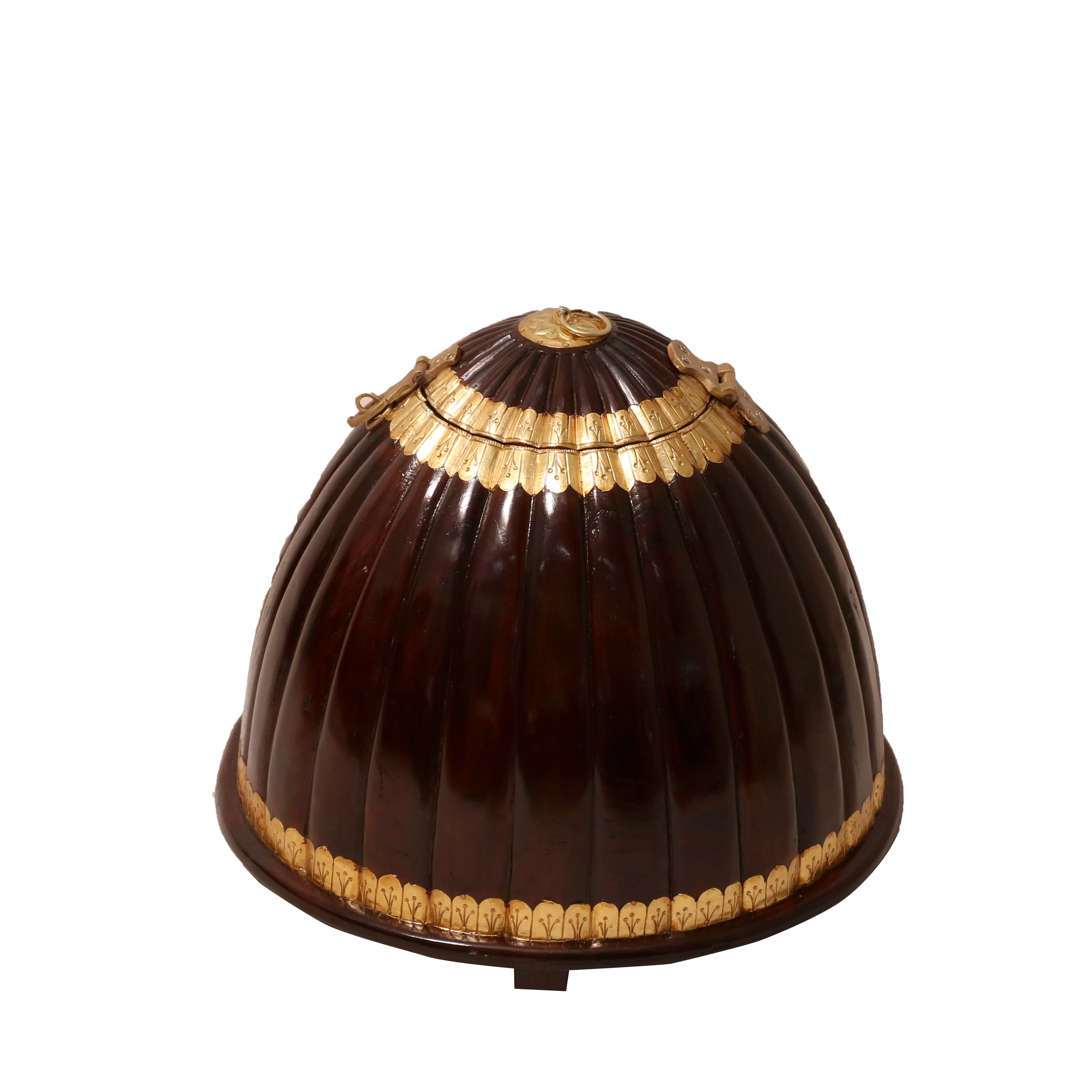 Traditional Brass Teakwood Box