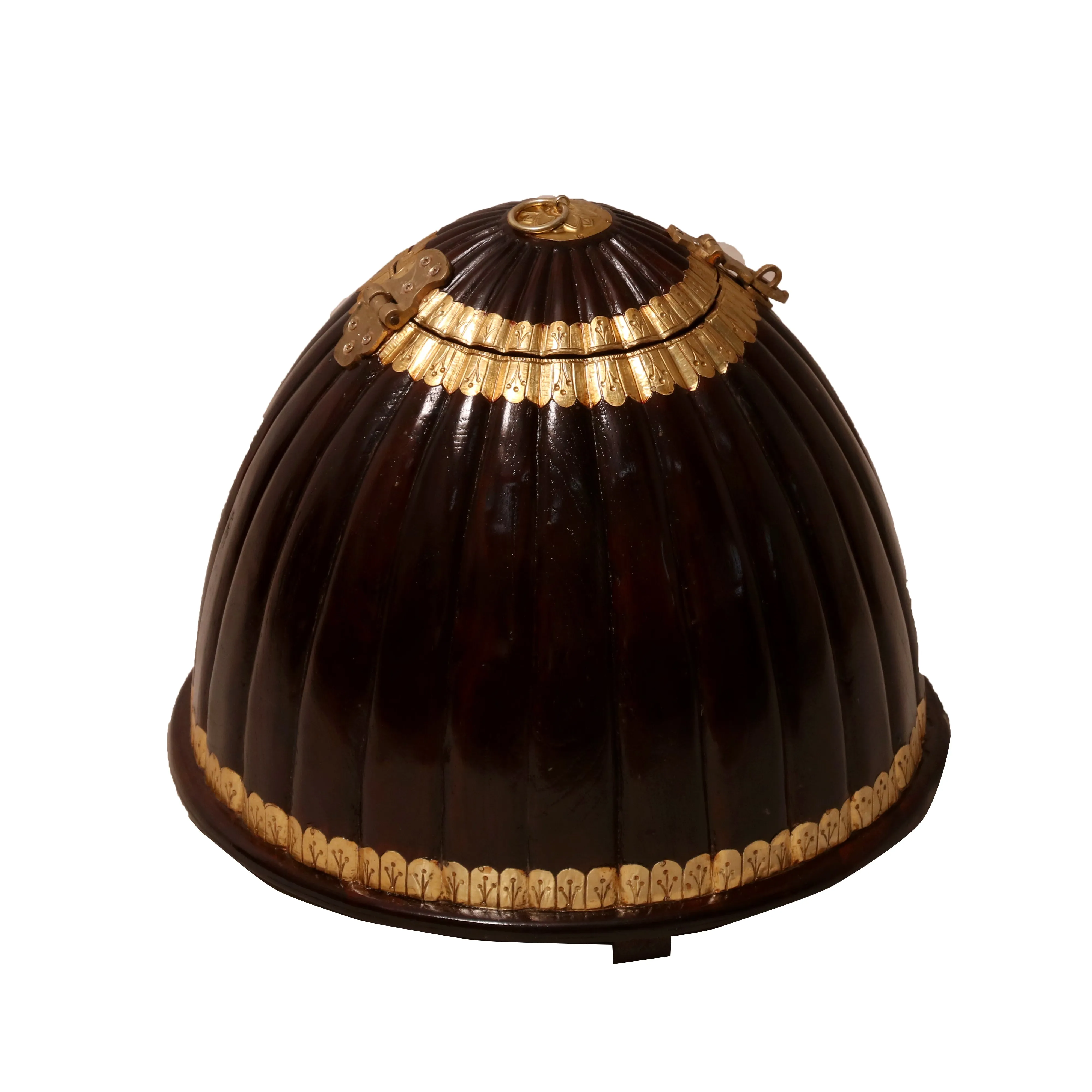 Traditional Brass Teakwood Box