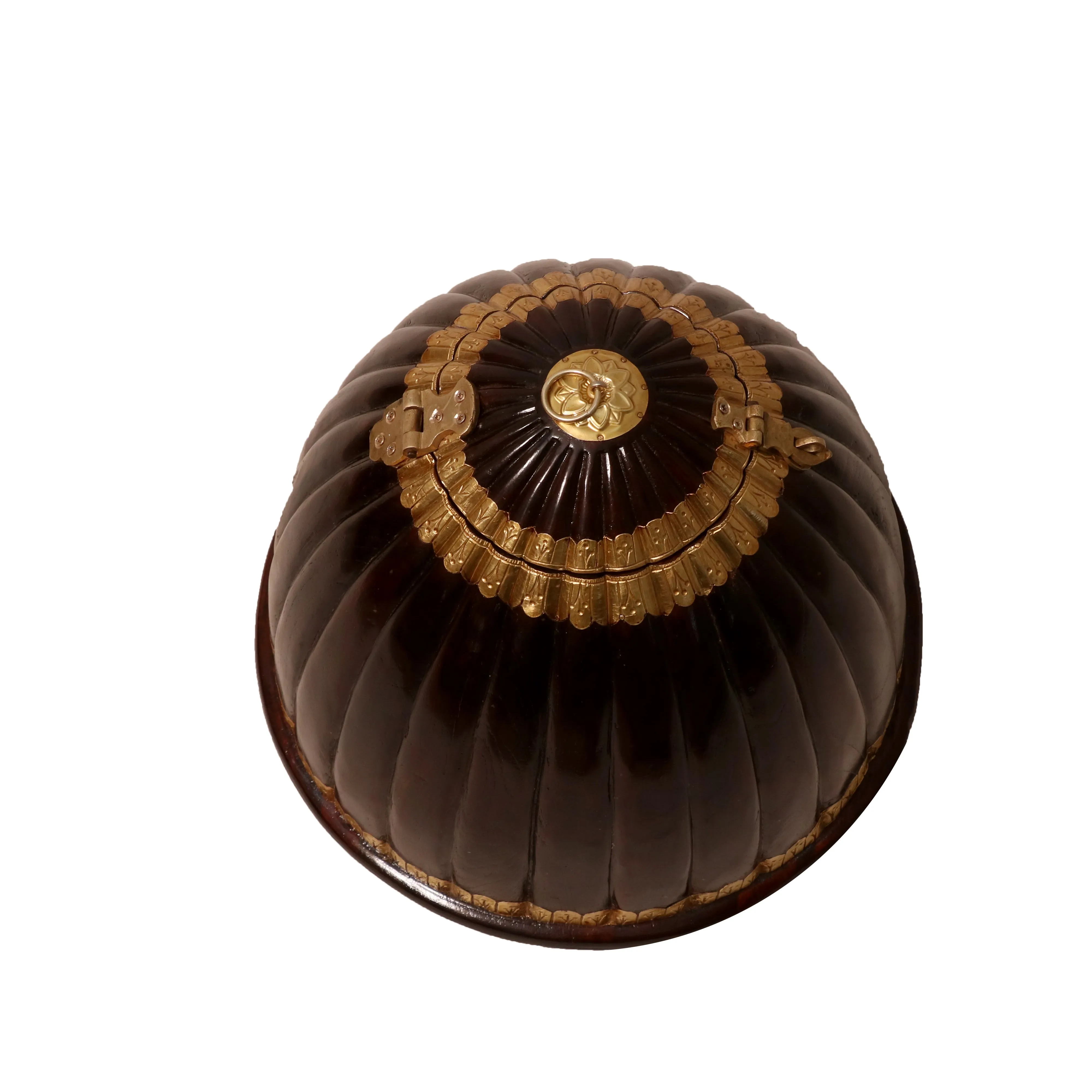 Traditional Brass Teakwood Box