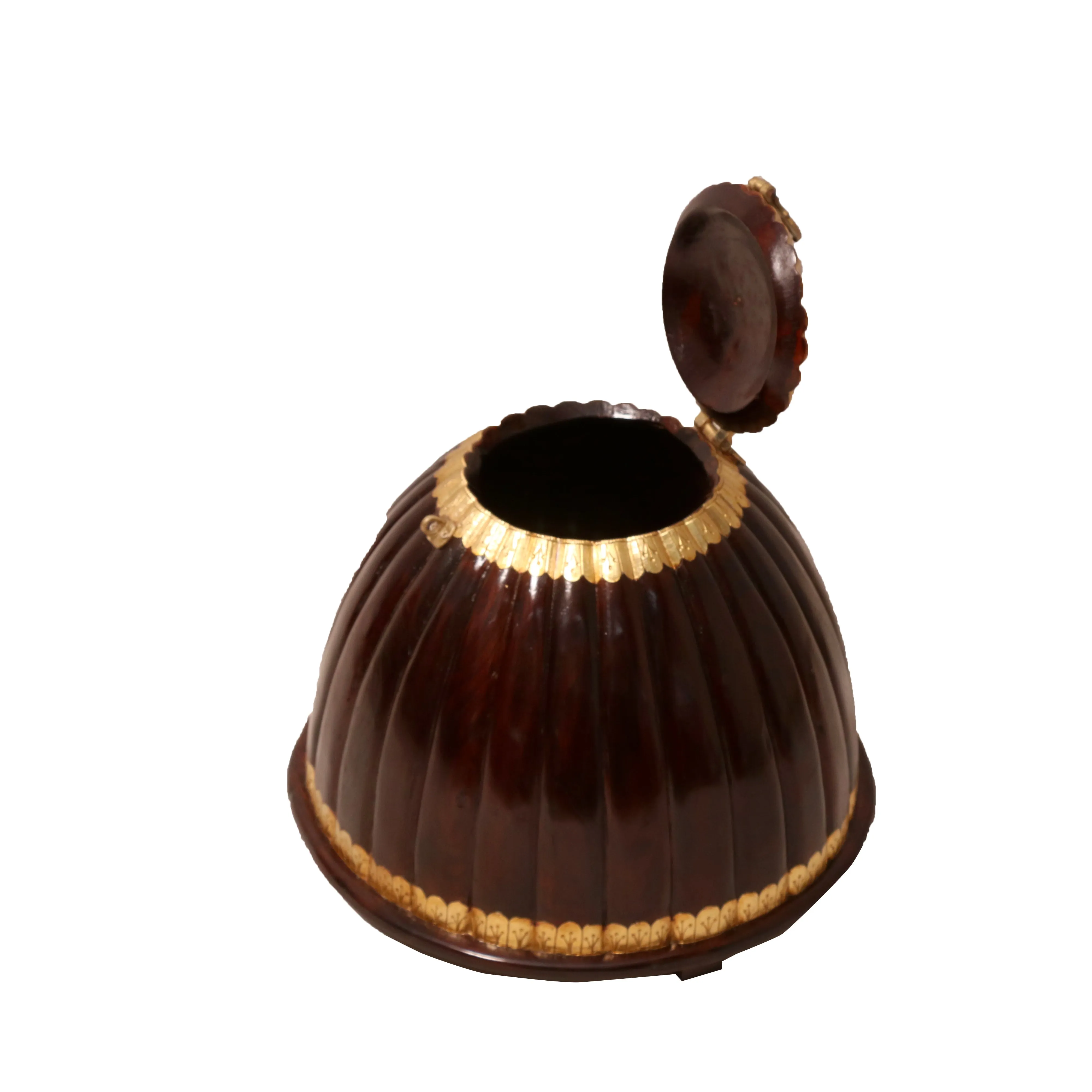Traditional Brass Teakwood Box