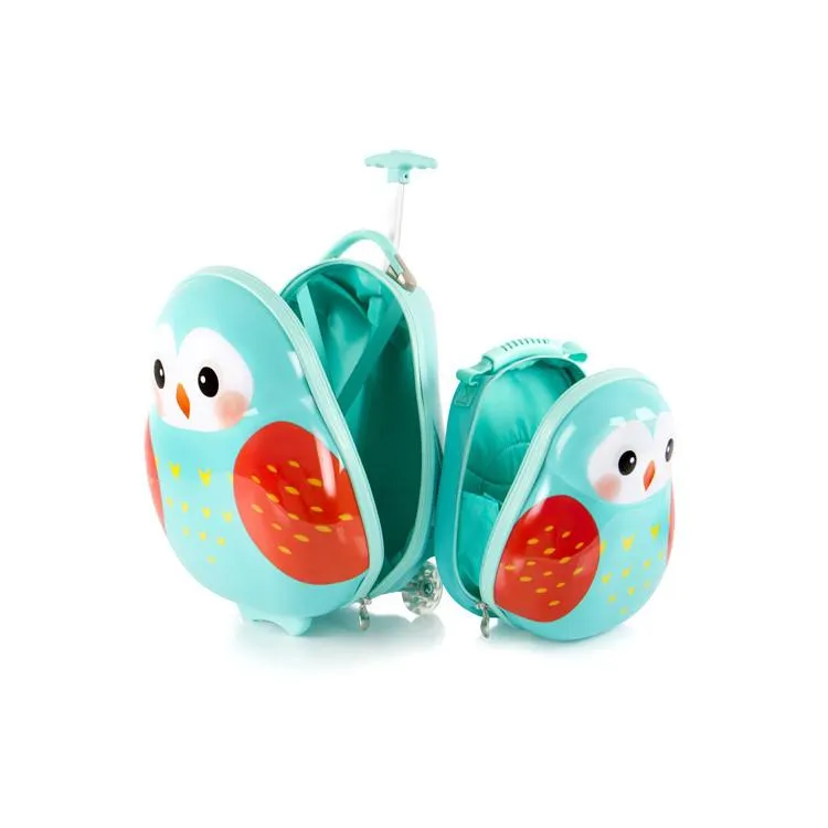 Travel Tots Kids Luggage & Backpack Set - Owl