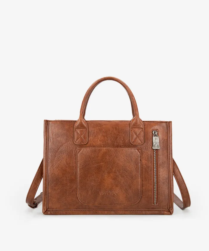 Trinity Ranch Floral Tooled Tote Bag
