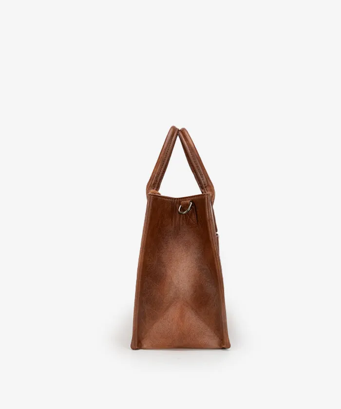 Trinity Ranch Floral Tooled Tote Bag