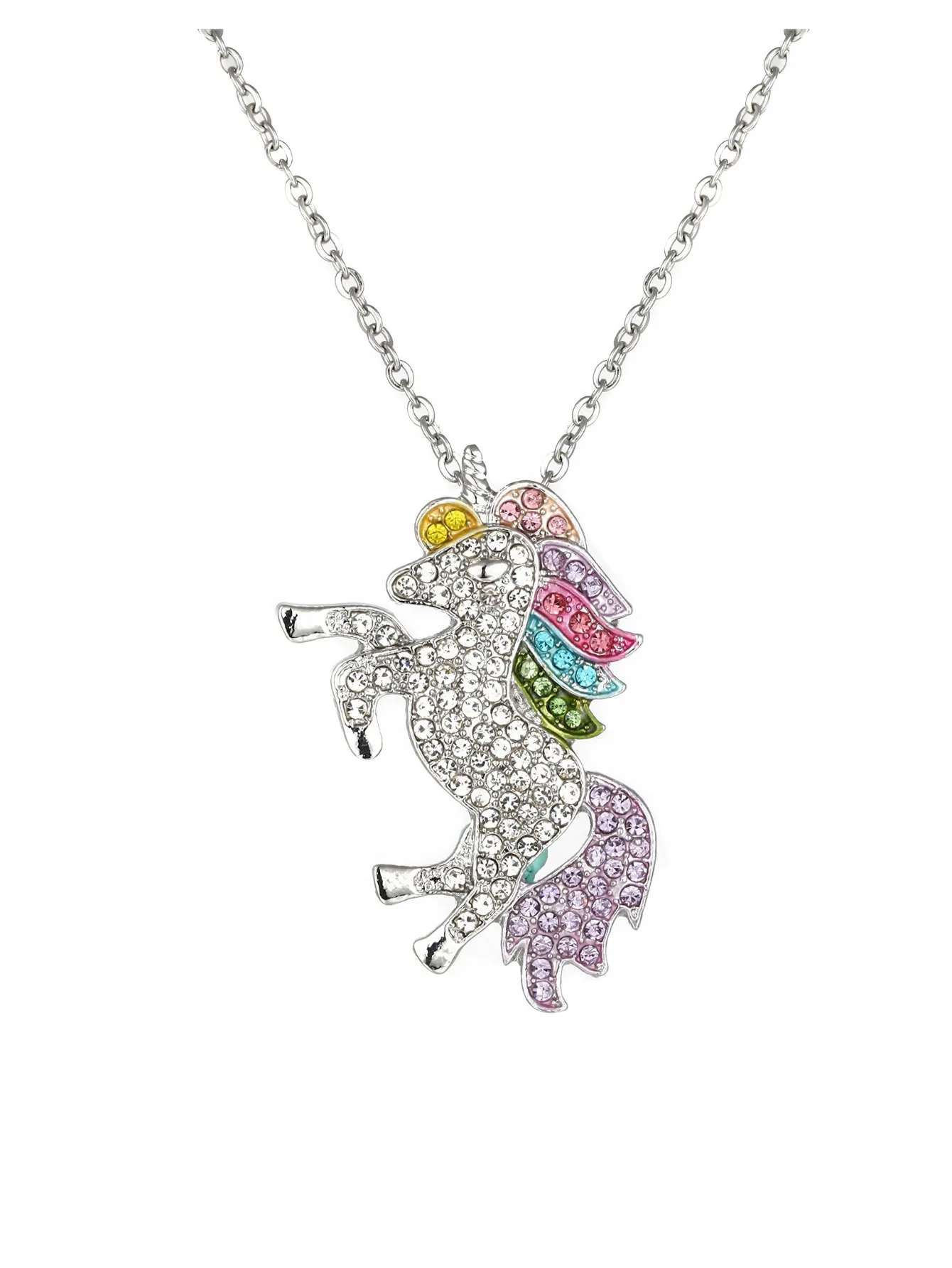 Unicorn Gifts for Girls - Unicorn Drawstring Backpack/Makeup Bag/Bracelet/Necklace/Hair Ties/Keychain/Sticker (Sequin Head-Flower 4)