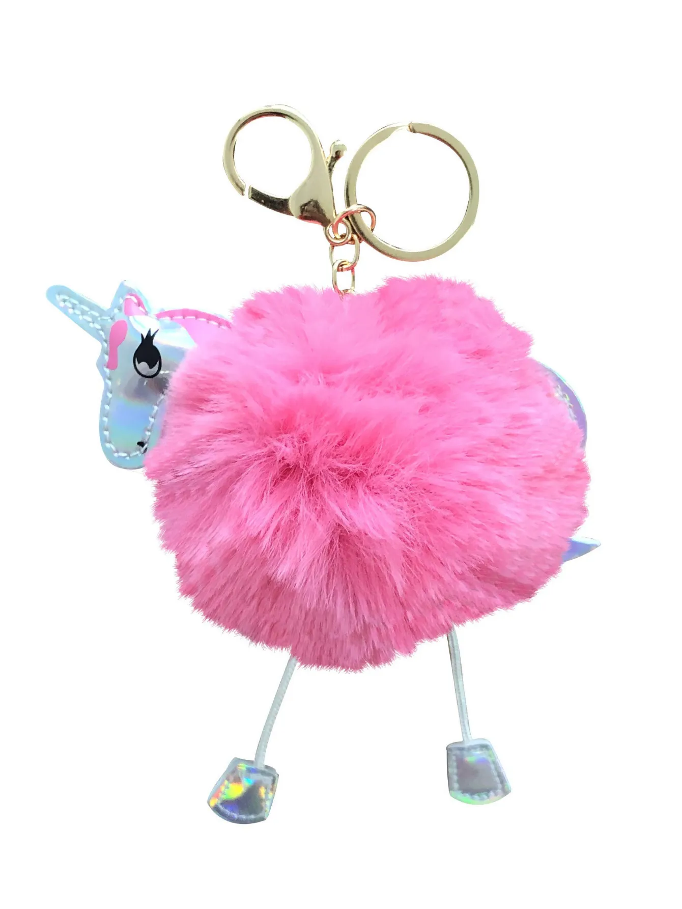 Unicorn Gifts for Girls - Unicorn Drawstring Backpack/Makeup Bag/Bracelet/Necklace/Hair Ties/Keychain/Sticker (Sequin Head-Flower 4)