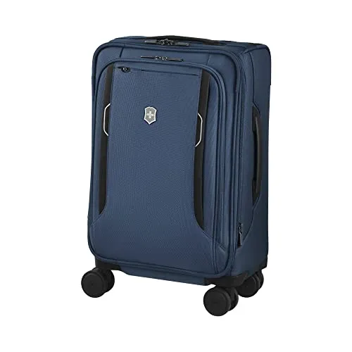 Victorinox WT 6.0 Softside Spinner Luggage, Blue, Expandable Carry-On