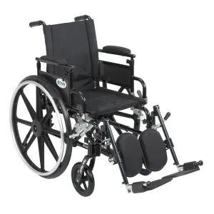 Viper Plus GT Wheelchair with Flip Back Removable Adjustable Desk Arms, Elevating Leg Rests, 18" Seat